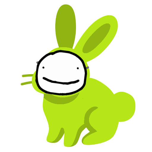 Masked Green Bunny for Halloween