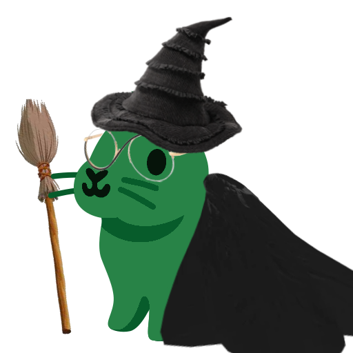 Green bunny dressed as Elphaba from Wicked