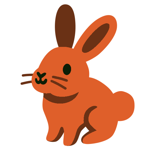 Orange and Brown Bunny for Halloween