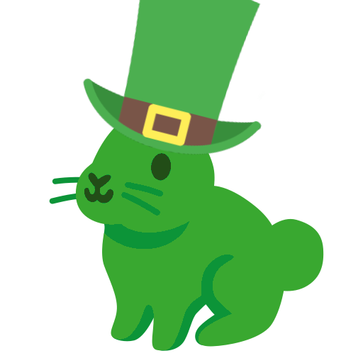Green Leprechaun Bunny for St. Patrick