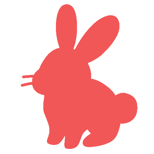 Solid Red Bunny